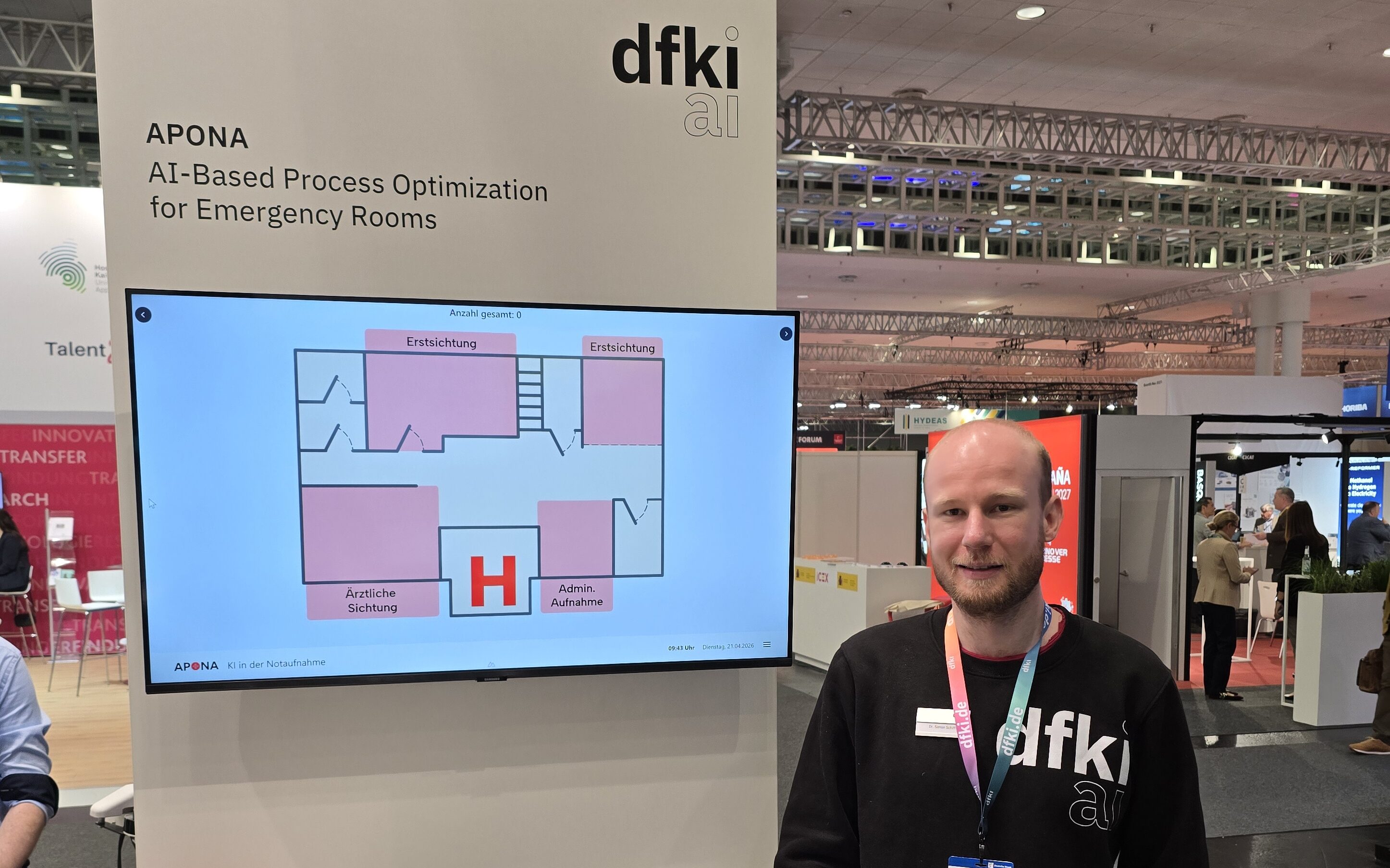 KI für die Notaufnahme greifbar gemacht: APONA auf der Hannover Messe